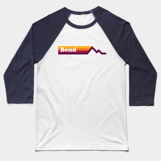 Bend Oregon Retro Design Baseball T-Shirt